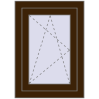 Pricing Tilt-and-Turn 500x700 mm KORSA ENERGY-SAVING REHAU SYNEGO MD DARK_OAK two-sided
