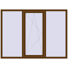 Pricing Tilt-and-Turn 1900x1400 mm KORSA OPTIMUM REHAU EURO 70 WALNUT two-sided