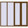 Pricing Tilt-and-Turn 2000x1800 mm KORSA BRILLANT DESIGN WALNUT external