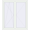 Pricing Tilt-and-Turn 1320x1550 mm KORSA ENERGY-SAVING REHAU SYNEGO MD RAL 9016 Traffic white two-sided