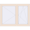 Preisgestaltung Kipp und Drehfenster 1600x1200 mm REHAU  BRILLANT