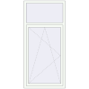 Pricing Tilt-and-Turn 900x1900 mm KORSA OPTIMUM REHAU EURO 70 RAL 9016 Traffic white two-sided