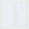 Prețuri Ferestre 1500x1500 mm BASE REHAU EURO 60