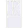 Pricing Tilt-and-Turn 1400x2600 mm KORSA ENERGY-SAVING REHAU SYNEGO MD RAL 9016 Traffic white two-sided