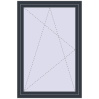 Pricing Tilt-and-Turn 1000x1500 mm KORSA OPTIMUM REHAU EURO 70 ANTHRACITE_GREY_STRUKTURAL external