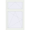 Pricing Tilt-and-Turn 1100x1800 mm REHAU BRILLANT DESIGN RAL 9016 Traffic white two-sided