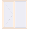 Pricing Tilt-and-Turn 1300x1500 mm KORSA OPTIMUM REHAU EURO 70 CREAME_WHITE_50L-2 two-sided