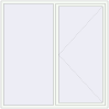 Pricing Tilt-and-Turn 2000x2000 mm KORSA BRILLANT DESIGN RAL 9016 Traffic white two-sided