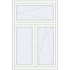 Pricing Tilt-and-Turn 1000x1500 mm REHAU OPTIMUM EURO-DESIGN 70 RAL 9016 Traffic white two-sided