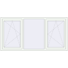Pricing Tilt-and-Turn 2000x1000 mm KORSA OPTIMUM REHAU EURO 70 RAL 9016 Traffic white two-sided