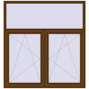 Pricing Tilt-and-Turn 1500x1600 mm KORSA OPTIMUM REHAU EURO 70 WALNUT two-sided