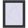Pricing Tilt-and-Turn 900x1100 mm KORSA OPTIMUM REHAU EURO 70 ANTHRACITE_GREY_GLATT two-sided