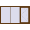 Pricing Tilt-and-Turn 2200x1300 mm REHAU ENERGY-SAVING SYNEGO MD WALNUT external