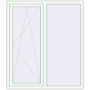 Pricing Tilt-and-Turn 1300x1500 mm KORSA BRILLANT DESIGN RAL 9016 Traffic white two-sided