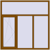 Pricing Tilt-and-Turn 1800x1800 mm KORSA OPTIMUM REHAU EURO 70 GOLDEN OAK external