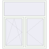 Pricing Tilt-and-Turn 1450x1600 mm KORSA OPTIMUM REHAU EURO 70 RAL 9016 Traffic white two-sided