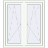 Pricing Tilt-and-Turn 1000x1150 mm KORSA ENERGY-SAVING REHAU SYNEGO MD RAL 9016 Traffic white two-sided
