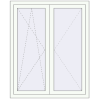 Pricing Tilt-and-Turn 1100x1350 mm KORSA OPTIMUM REHAU EURO 70 RAL 9016 Traffic white two-sided