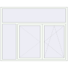 Pricing Tilt-and-Turn 2050x1660 mm KORSA OPTIMUM REHAU EURO 70 RAL 9016 Traffic white two-sided
