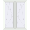 Pricing Tilt-and-Turn 1240x1400 mm KORSA BRILLANT DESIGN RAL 9016 Traffic white two-sided