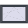 Pricing Tilt-and-Turn 1240x850 mm KORSA OPTIMUM REHAU EURO 70 ANTHRACITE_GREY_STRUKTURAL external
