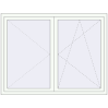 Pricing Tilt-and-Turn 1720x1305 mm KORSA OPTIMUM REHAU EURO 70 RAL 9016 Traffic white two-sided