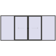 Sliding patio doors 4800x2200 mm PATIO DOOR REHAU SYNEGO