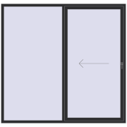 Sliding patio doors 2300x2200 mm PATIO DOOR REHAU BRILLANT DESIGN