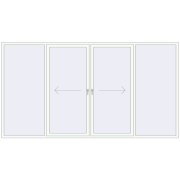 PATIO DOOR REHAU EURO 60 3700x2000 mm