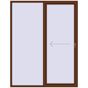 REHAU SYNEGO SLIDE 1800x2300 mm MACORE two-sided