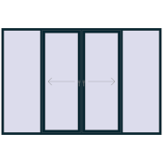 Sliding patio doors 3300x2200 mm PATIO DOOR REHAU SYNEGO