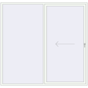 Sliding patio doors 2500x2400 mm REHAU GENEO HST