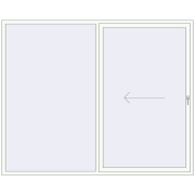 Sliding patio doors 2600x2100 mm REHAU SYNEGO SLIDE