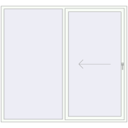 Sliding patio doors 2200x2000 mm PATIO DOOR REHAU BRILLANT DESIGN ANTHRACITE_GREY_STRUKTURAL external