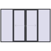 Patio door (REHAU SYNEGO) 3300x2200 mm
