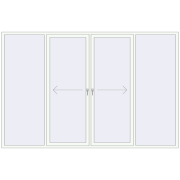 PATIO DOOR REHAU BRILLANT DESIGN 3285x2155 mm