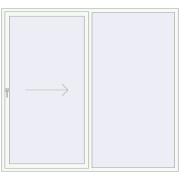 Sliding patio doors 2300x2100 mm PATIO DOOR REHAU SYNEGO