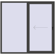 Sliding patio doors 2100x2030 mm REHAU SYNEGO SLIDE