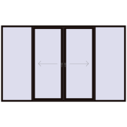 Sliding patio doors 3600x2200 mm PATIO DOOR REHAU SYNEGO