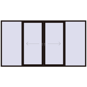 PATIO DOOR REHAU EURO 60 3700x2000 mm