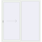 PATIO DOOR REHAU SYNEGO 2060x2250 mm