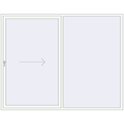 Sliding patio doors 2610x2060 mm REHAU SYNEGO SLIDE