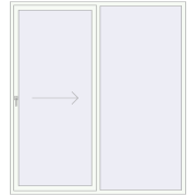 Sliding patio doors 2100x2300 mm PATIO DOOR REHAU BRILLANT DESIGN
