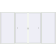 PATIO DOOR REHAU SYNEGO 3750x2200 mm