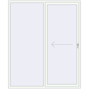 Sliding patio doors 1900x2300 mm REHAU SYNEGO SLIDE