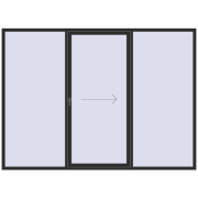Patio door (REHAU Brillant Design) 3020x2200 mm