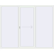 Sliding patio doors 2750x2230 mm PATIO DOOR REHAU BRILLANT DESIGN