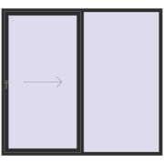 Sliding patio doors 2300x2100 mm PATIO DOOR REHAU SYNEGO