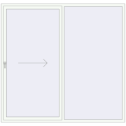 Sliding patio doors 2350x2250 mm PATIO DOOR REHAU SYNEGO