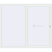 Sliding patio doors 2500x2150 mm REHAU SYNEGO SLIDE